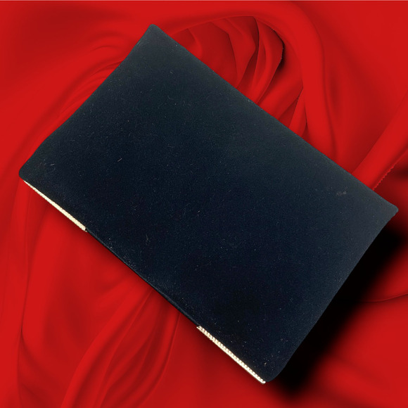 NEW Shiraleah Trina Black Gold Abstract Crossbody Envelope Bag Purse Chain Strap - Picture 7 of 8